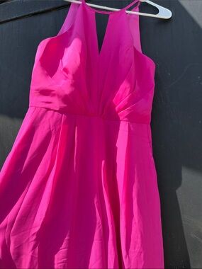 JJs House Hot Pink Halter-Neck Jumpsuit